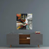 Abstract Cat Glass Wall Art by Insigneart USA