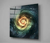 Space Yellow Infinity Glass Wall Art by Insigneart USA