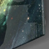 Space Yellow Infinity Glass Wall Art by Insigneart USA