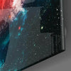 Space Red Infinity Glass Wall Art