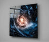 Space- Blue Infinity Glass Wall Art by Insigneart USA