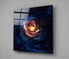 Space Red Infinity Glass Wall Art by Insigneart USA
