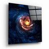 Space Red Infinity Glass Wall Art by Insigneart USA