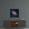 Space Red Infinity Glass Wall Art by Insigneart USA