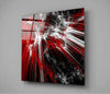 Red Explosion Glass Wall Art by Insigneart USA