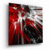 Red Explosion Glass Wall Art by Insigneart USA