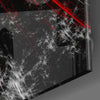 Red Explosion Glass Wall Art by Insigneart USA