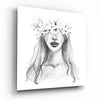 Flower Crowned Woman Glass Wall Art by Insigneart USA