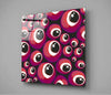 Red Evil Eye Beads Glass Wall Art by Insigneart USA