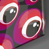 Red Evil Eye Beads Glass Wall Art by Insigneart USA