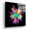 Color Explosion Glass Wall Art by Insigneart USA