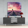 Tulip Field Glass Wall Art by Insigneart USA