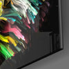 Yellow Lion Glass Wall Art by Insigneart USA