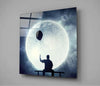Full Moon Glass Wall Art by Insigneart USA