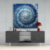 Cycle of Blue Glass Wall Art by Insigneart USA