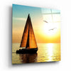 Sailboat Glass Wall Art by Insigneart USA