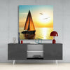 Sailboat Glass Wall Art by Insigneart USA