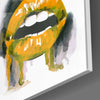 Colored Lips Glass Wall Art by Insigneart USA