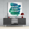 Enjoy the Moment Glass Wall Art by Insigneart USA