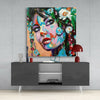 Floral Woman Glass Wall Art by Insigneart USA