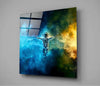 Astronaut in Space Glass Wall Art by Insigneart USA