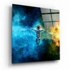 Astronaut in Space Glass Wall Art by Insigneart USA