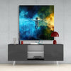 Astronaut in Space Glass Wall Art by Insigneart USA
