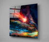 Colors of Space Glass Wall Art by Insigneart USA