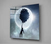 Full Moon Glass Wall Art by Insigneart USA