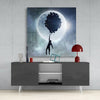 Full Moon Glass Wall Art by Insigneart USA