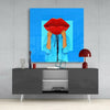 Lip Head Glass Wall Art by Insigneart USA