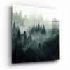 Foggy Forest Glass Wall Art by Insigneart USA