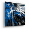 Blue Explosion Glass Wall Art by Insigneart USA