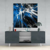 Blue Explosion Glass Wall Art by Insigneart USA