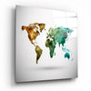 World Map Glass Wall Art by Insigneart USA