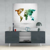 World Map Glass Wall Art by Insigneart USA