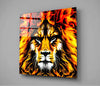Lion Glass Wall Art by Insigneart USA