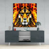 Lion Glass Wall Art by Insigneart USA