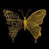 Your Wings Glass Wall Art by Insigneart USA