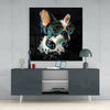 Punk Dog Glass Wall Art by Insigneart USA