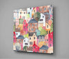 Cute Houses Glass Wall Art by Insigneart USA
