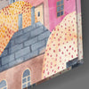 Cute Houses Glass Wall Art by Insigneart USA