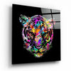 Colored Tiger Glass Wall Art by Insigneart USA
