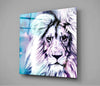 Lion Glass Wall Art by Insigneart USA