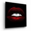 Red Lips Glass Wall Art by Insigneart USA