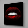 Red Lips Glass Wall Art by Insigneart USA