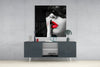 Red Lips Glass Wall Art by Insigneart USA