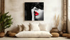 Red Lips Glass Wall Art by Insigneart USA