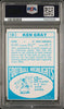 Graded 1968 Topps Ken Gray #138 Football Card PSA 5 Excellent