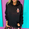 Kawaii Gingerbread Embroidered Christmas Hoodie by Dog Mom Hat